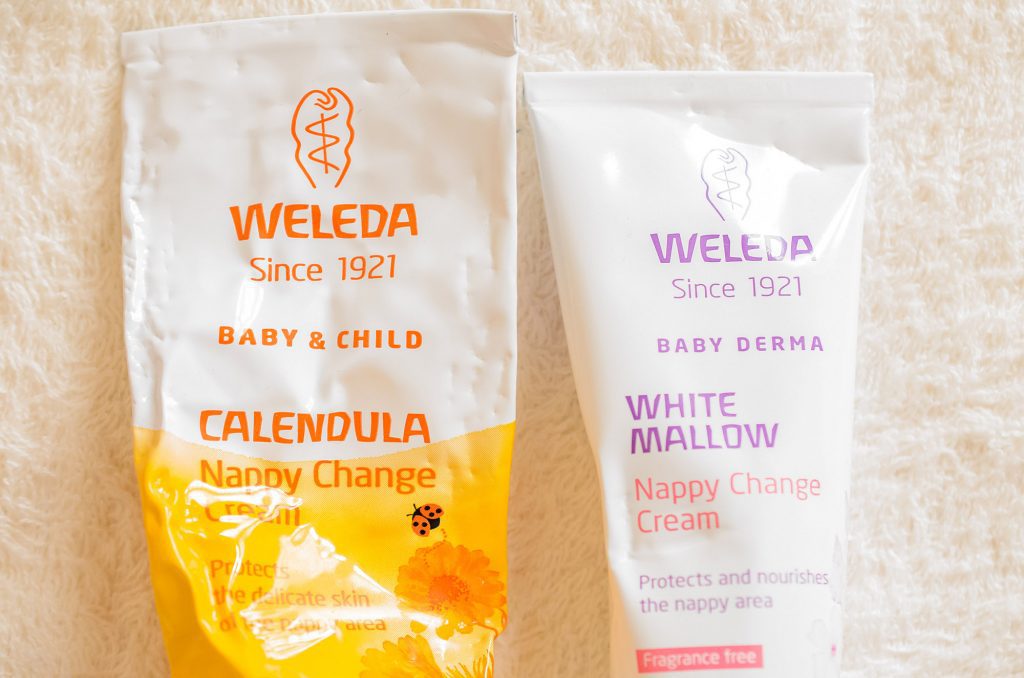 The two Weleda nappy creams