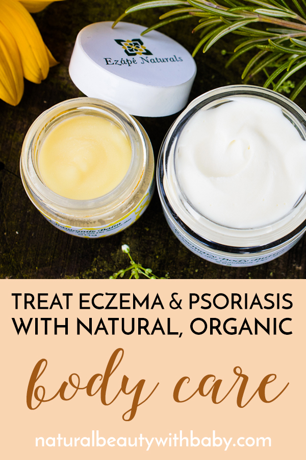 Treat dry skin and psoriasis with Ezápé Naturals organic body care. Works great for the whole family. Learn more about the brand and the products.