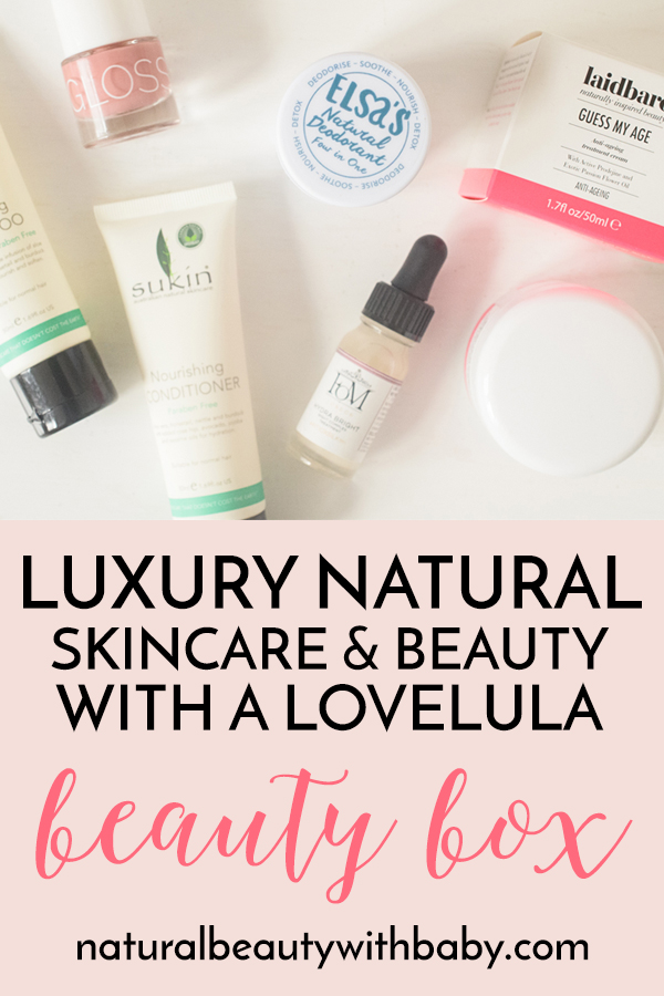 Save money on luxury natural skincare and try out some amazing new natural beauty products and brands! LoveLula March 2018 Beauty Box.