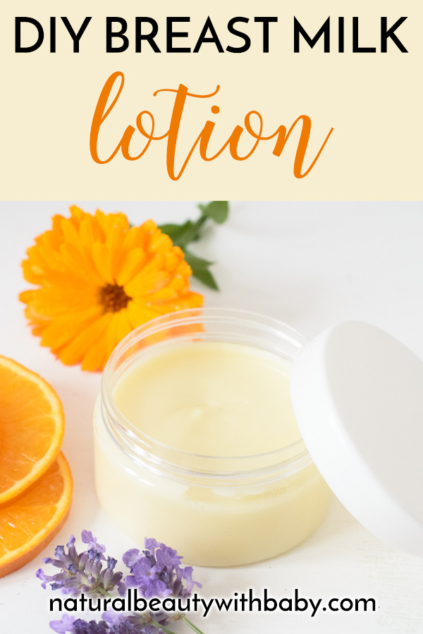 Learn how to make your own healing breast milk lotion with this easy DIY. Got spare breast milk? This is an amazing use for it!
