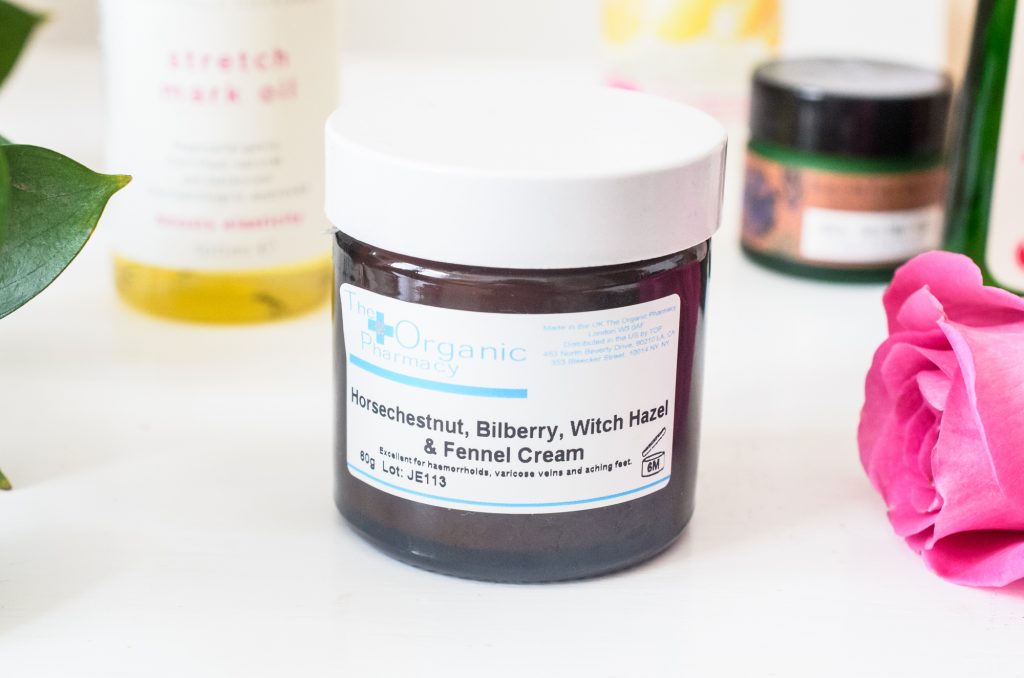 Top second trimester essentials like this The Organic Pharmacy Bilberry Complex Cream