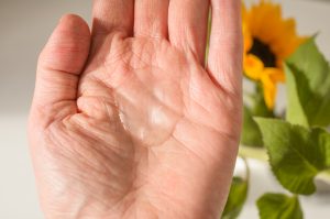 The coconut shampoo in my hand