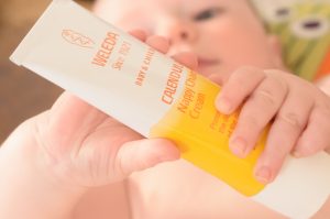 Jonah ponders Weleda calendula nappy cream