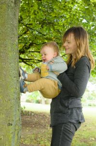 Jonah climbing a tree!
