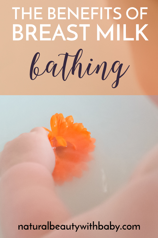 Find out the great benefits of breast milk bathing for baby including dry skin, eczema, psoriasis, rashes, burns, and more.
