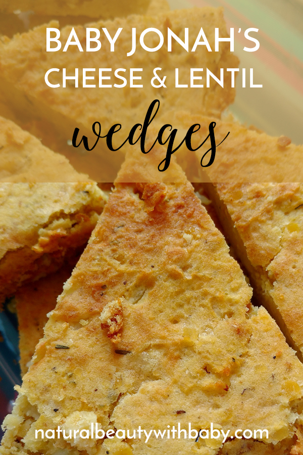 Our take on The Baby Led Weaning Cookbook's cheese and lentil wedges, perfect for little hands and melt in the mouth soft!