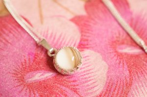 Mom's Own Milk first curl necklace