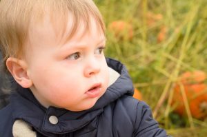 Enjoying the pumpkin patch