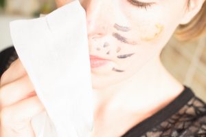 Washing off my cat face