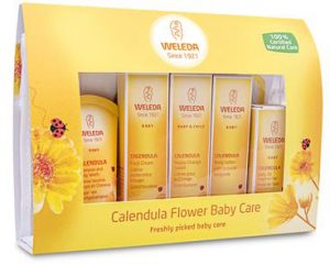 Weleda calendula flower baby care gift set