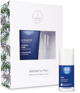 Weleda men's body wash deodorant duo