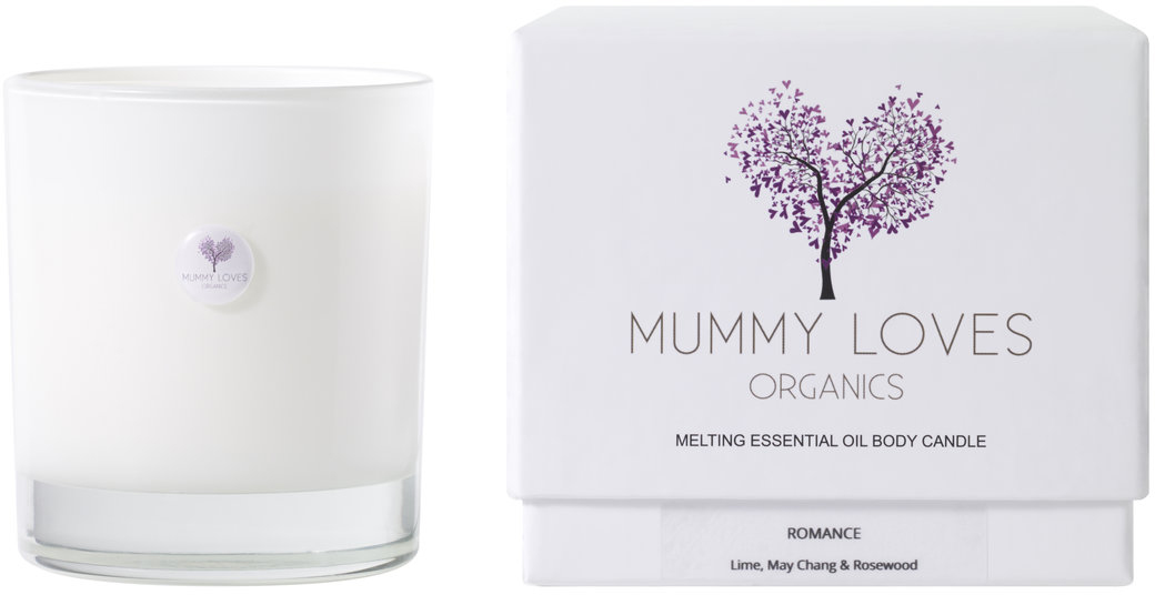 Melting Body Candle in Romance from Mummy Loves Organics