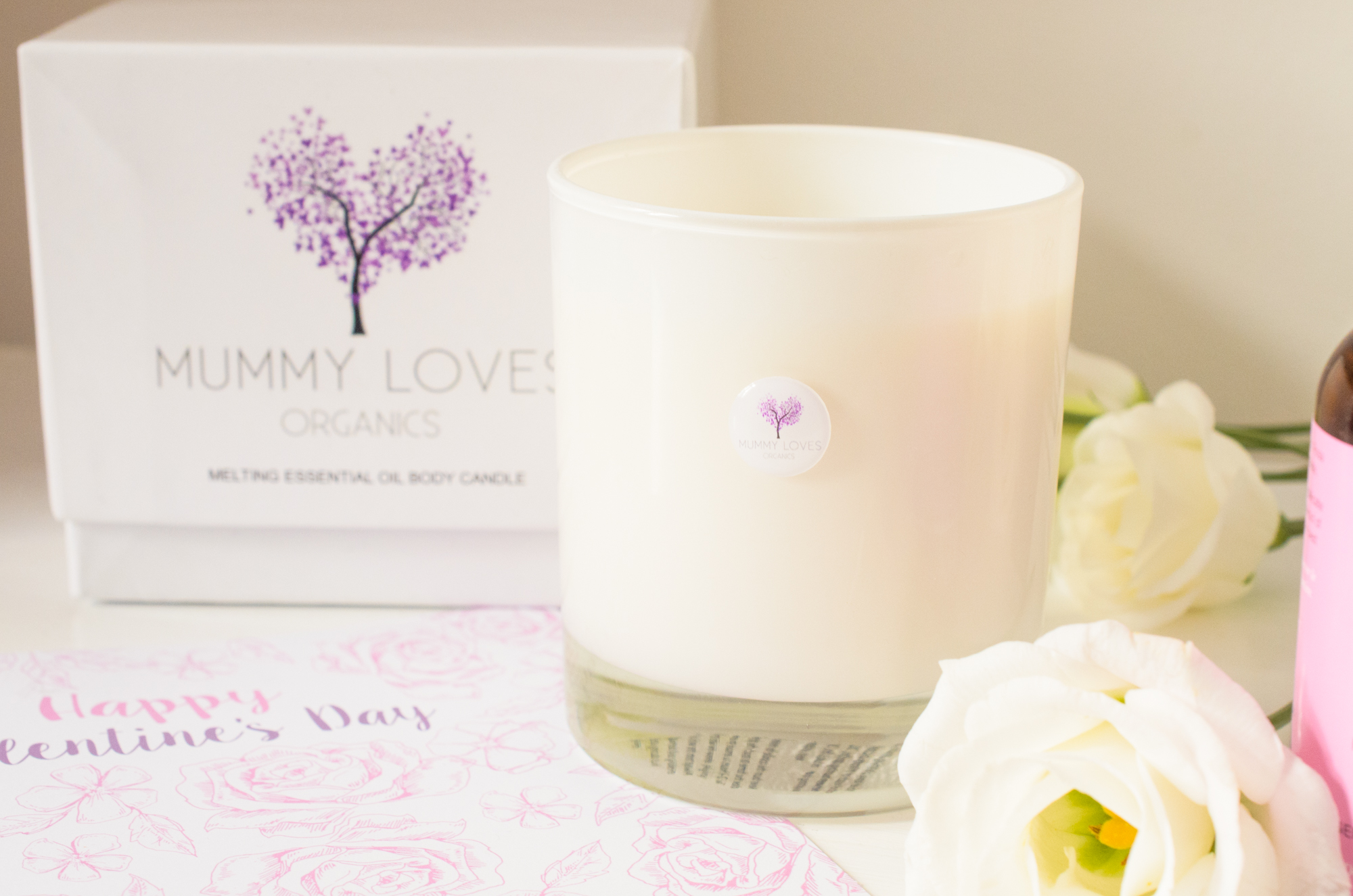 Melting Body Candle in Romance from Mummy Loves Organics