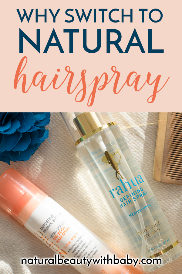 Three of the best natural hairsprays with plant based ingredients reviewed, from luxury to budget. Plus why you should make the switch to natural hairspray. #hairspray #naturalhairspray #naturalhaircare
