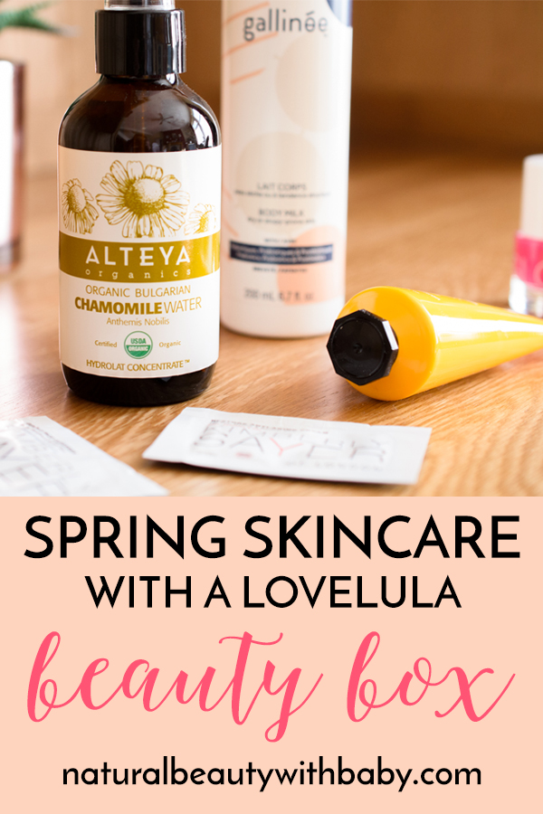My review of the LoveLula April 2019 Beauty Box, with some great natural skincare and beauty finds for spring and taking us into summer. #subscriptionbox #naturalsubscriptionbox #naturalskincareproducts