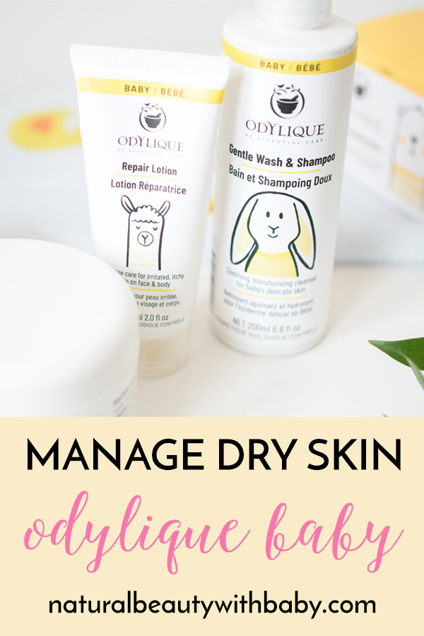 My review of Odylique Baby - an organic, natural, and gentle baby skincare range that's perfect to manage dry skin conditions like eczema in babies and young children. #babycareproducts #babyskincare #eczematreatment