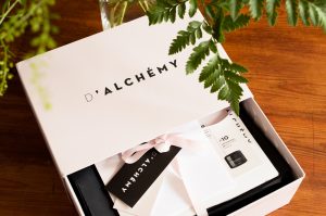 My D'Alchemy skincare box - lucky mama!