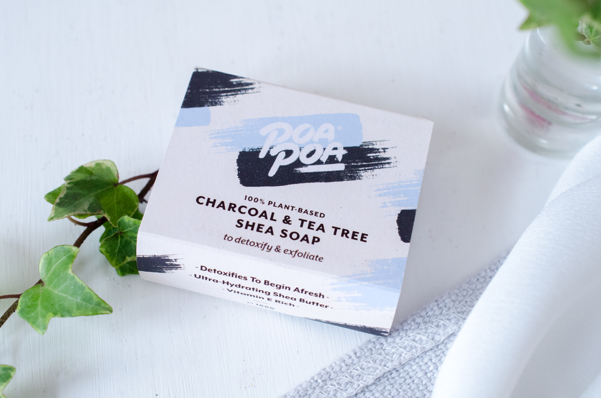 Poapoa Charcoal & Tea Tree Soap
