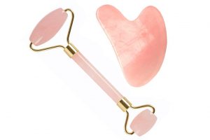 Rose Face Roller and Gua Sha Stone