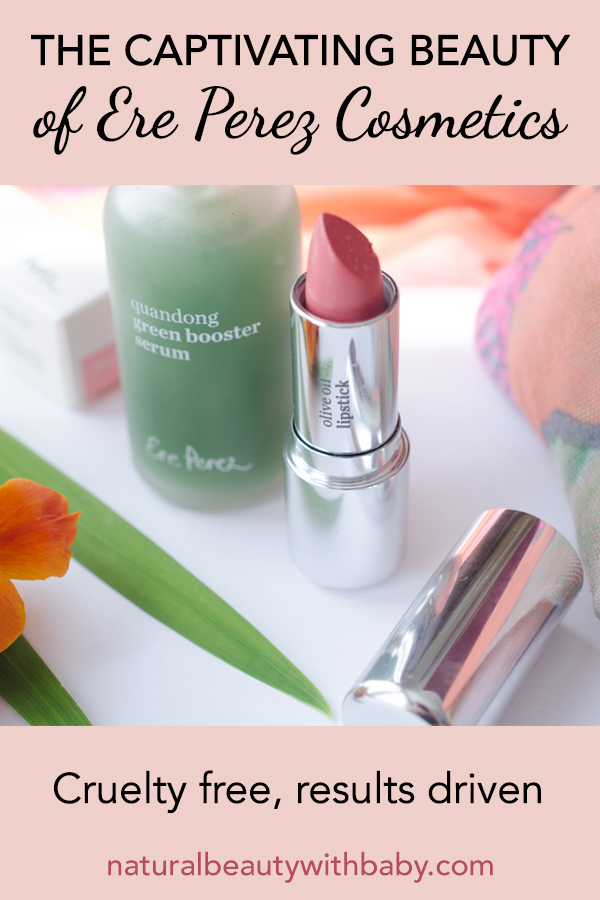 Ere Perez beauty creates stunning natural and cruelty-free cosmetics. Learn about this Australian natural beauty brand plus its Quandong Serum and Olive Oil lipstick.