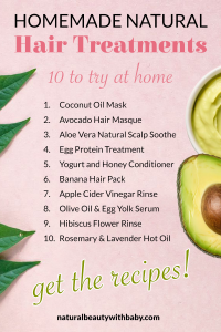 Elevate your hair care routine with natural and healthy DIY hair treatments you can make yourself at home. Ditch the chemicals and whip up a hair friendly treat in no time. Coconut oil, eggs, avocado, bananas, and honey, all make the perfect base for your homemade hair masks, hair serums, and conditioners. Give these natural hair treatments a try today, for your best hair yet.