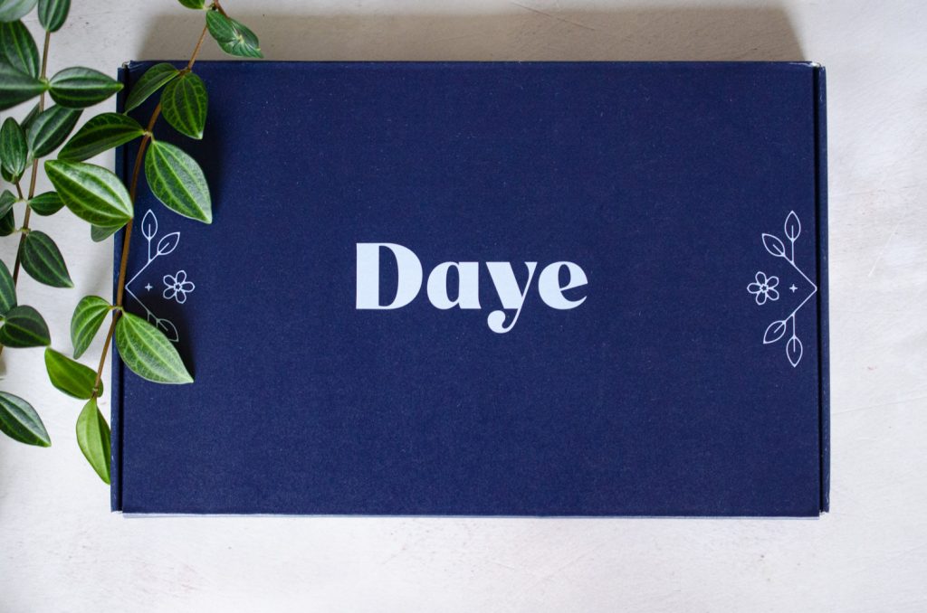 The Daye Vaginal Microbiome testing kit in its box