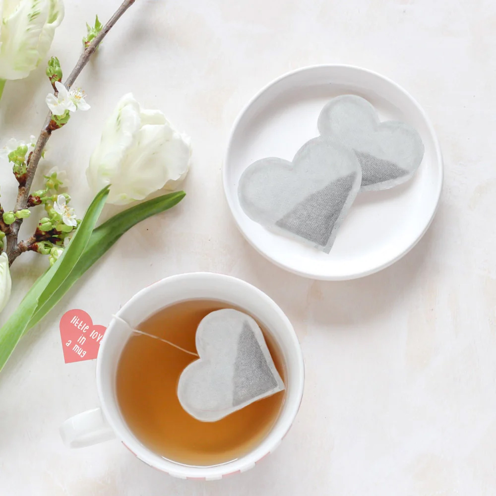 Cute heart shaped tea bags are the perfect gift for mum
