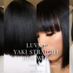 Get real hair black layered bob hairstyles with Luvme Bob Wigs