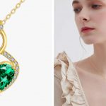 Deliver Love and Care with YFN Jewelry's Heart-Shaped Emerald Necklace