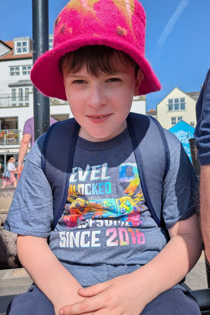 Jonah in Whitby on his birthday
