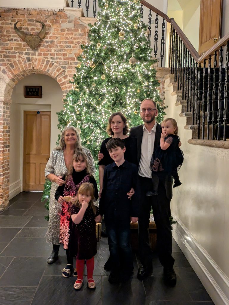 At the "family house"