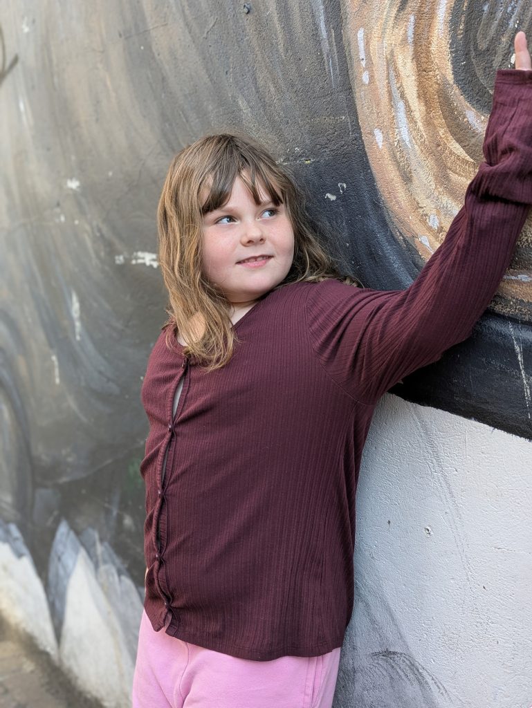 Cara admiring the street art