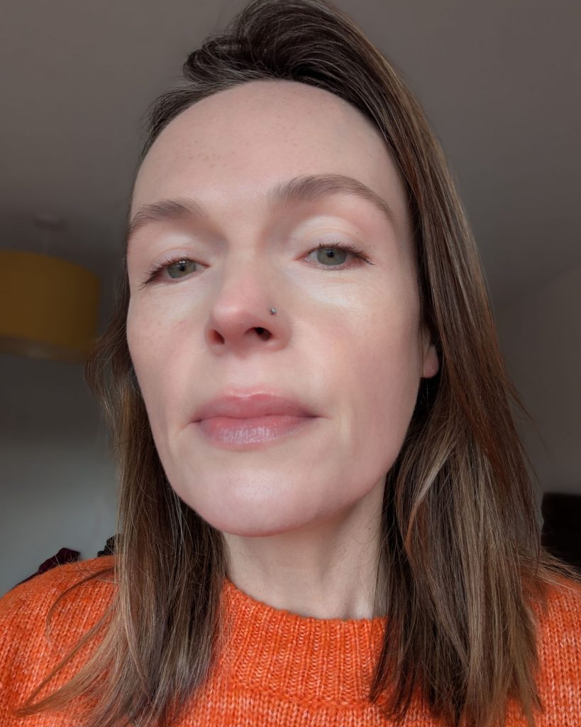 Wearing Mango Balm Dotcom