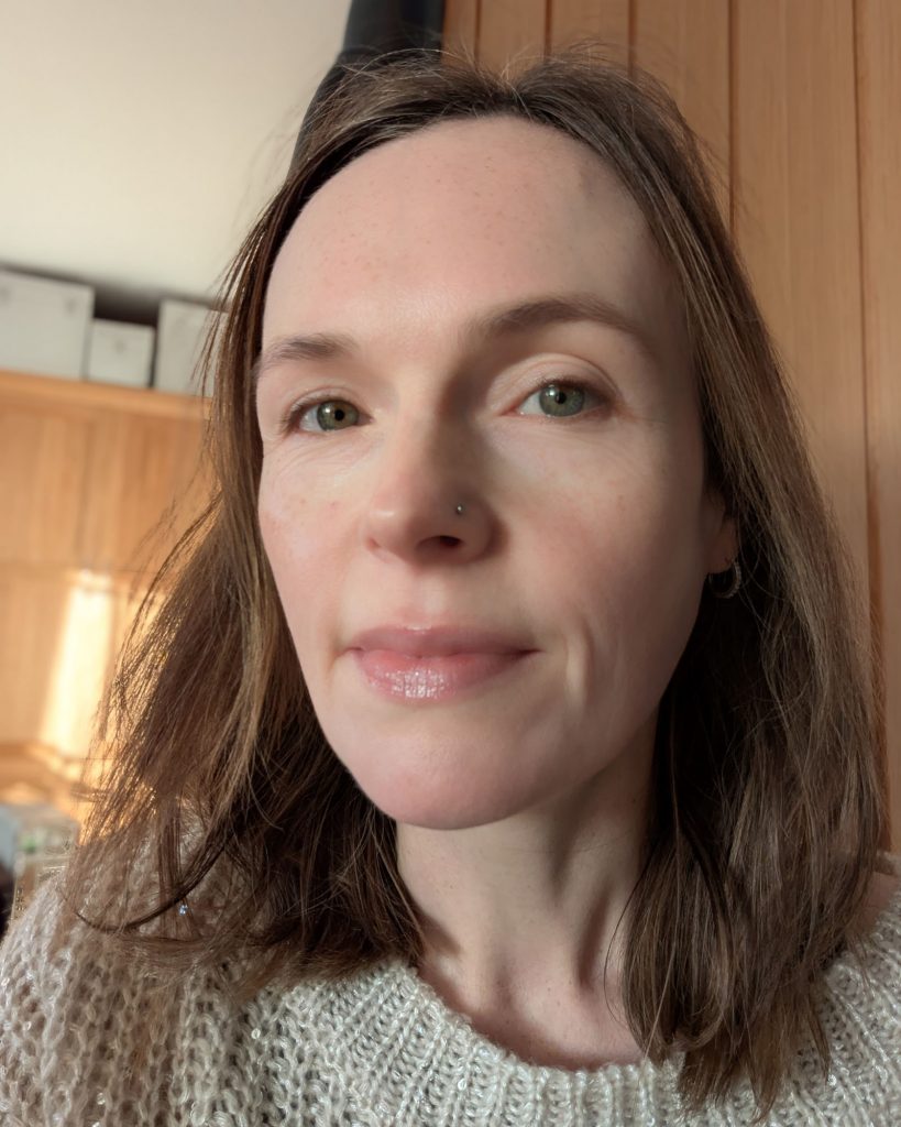 Wearing Sparkling Rosé Balm Dotcom