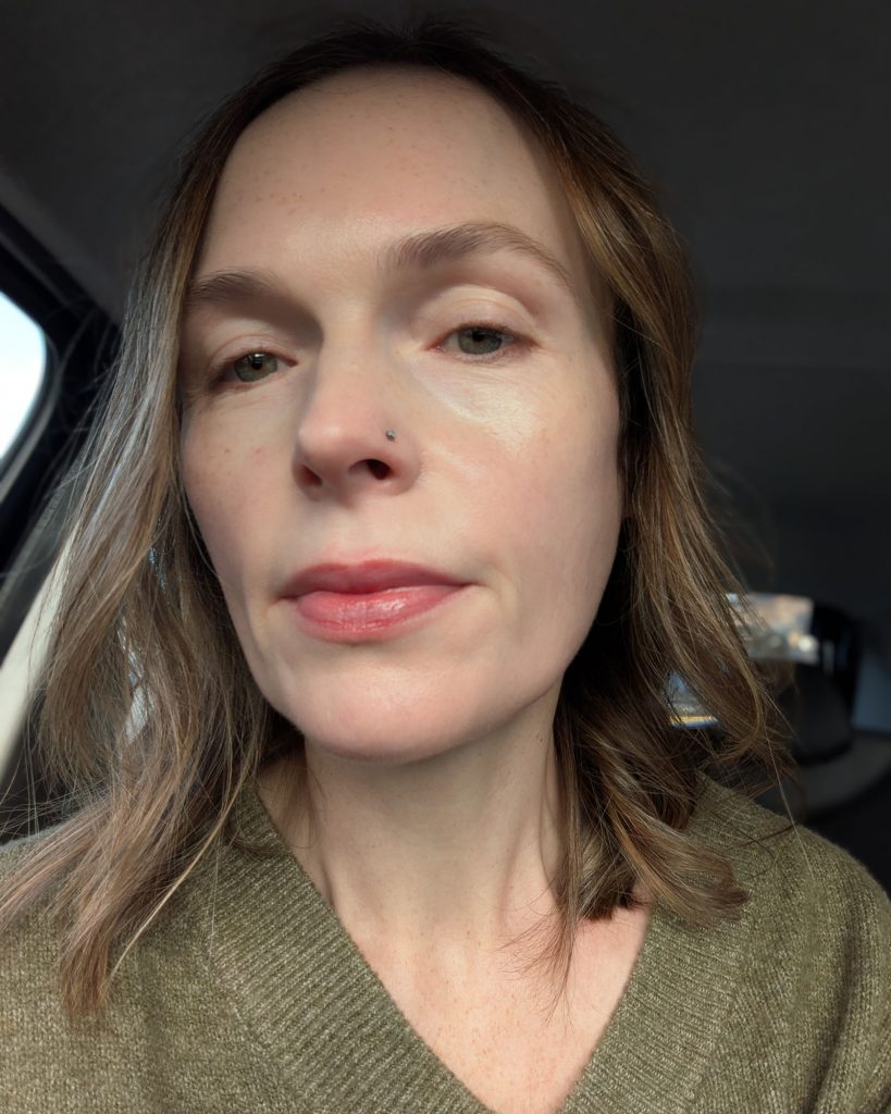 Wearing Strawberry Balm Dotcom