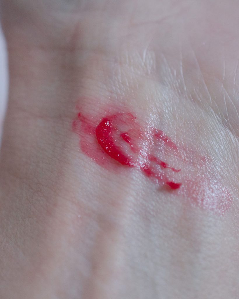 Strawberry colour swatch