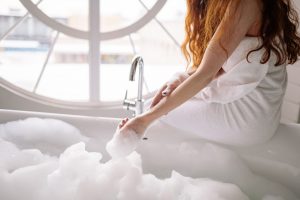 How to Improve Your Skin and Keep Safe in the Bath After Having a Baby