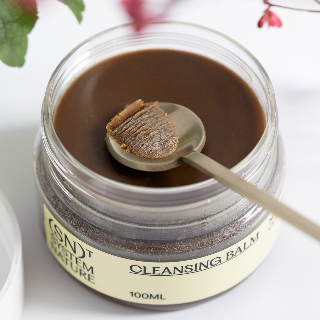 Showing the texture of System Nature Cleansing Balm